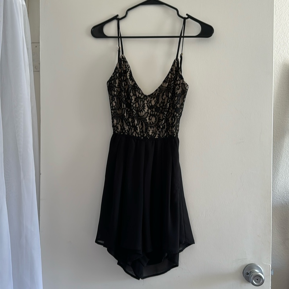 Windsor open back romper
